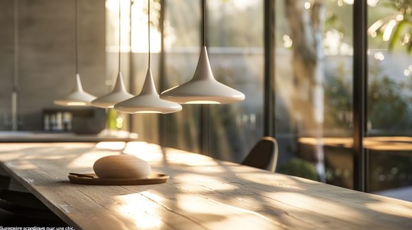 Suspension et luminaire scandinave pour une maison chic