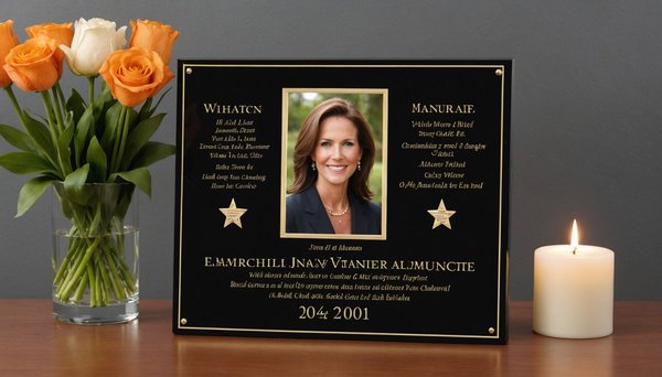 Plaque funéraire moderne : un hommage personnalisé et durable